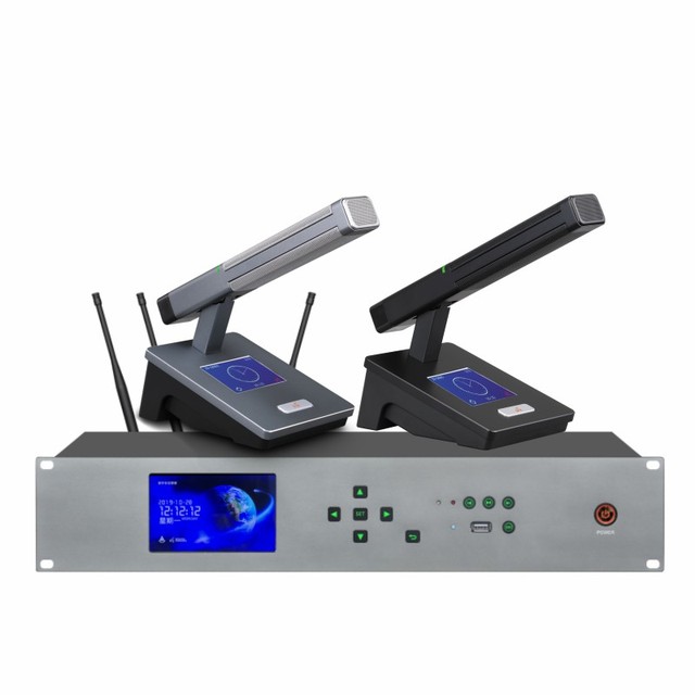 Wireless Digital Multi Microphone Conference System Desktop USB Conference Rechargeable Microphone