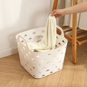 <strong>Bathroom</strong> Laundry <strong>Basket</strong> 60L Big Capacity Eco-Friendly Plastic <strong>Storage</strong> for Clothes and Cleaning Supplies - Product Image 4