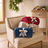 Ultra Weiche Plüschdecke, Gemütliche Warme Federgarn-Decke, Geschenktaugliche Flauschige Wurfdecke für Couch, Sofa und Bett