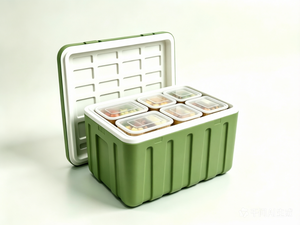 Caja Aislada de PP Moldeada por Inyección de 63L al por Mayor, 50% Más Ligera que las Rotomoldeadas, Enfriador Apilable para Transporte de <span class=keywords><strong>Alimentos</strong></span>, Grado Alimenticio, Precio al por Mayor - Product Image 6