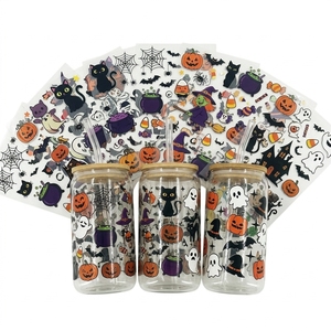 Adesivos de Moda Personalizados UV DTF para Copos, Transferências em Vinil Eco Solvente para Canecas, Copos de Vidro e Tumblers - Product Image 1
