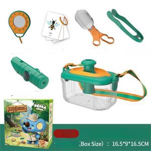 Boîte d'observation des <span class=keywords><strong>insectes</strong></span> <span class=keywords><strong>pour</strong></span> enfants, kit d'exploration et de collecte de la nature, jouet scientifique d'extérieur, ensemble d'expériences biologiques avec outils de capture - Product Image 2