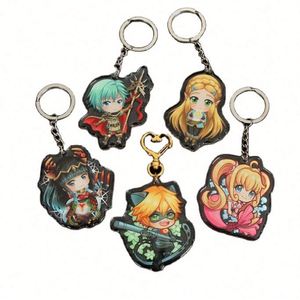 Wholesale <b>Custom</b> Printed Transparent Logo <b>Keychains</b> <b>Custom</b> Acrylic <b>Keychains</b> with UV Printing Cartoon Style Plastic <b>Keychains</b> - Product Image 3