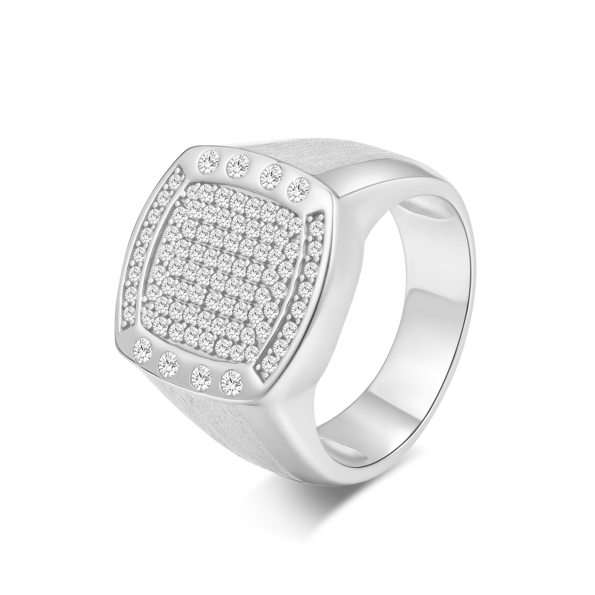 platinum moissanite ring