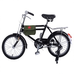 Bicicletta Vintage da 16 Pollici con Cerchi in Lega Larghi, Cesto Anteriore e Doppio Portapacchi, Accessori Completi per Bambini e Adulti - Product Image 1