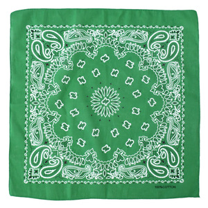 卸売多機能カラフルカスタム100% コットンスクエア生地カスタマイズプリントヘッドウェアクラシックペイズリーバンダナ - Product Image 4