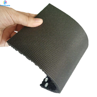Module d'écran LED flexible incurvé P1.86-P3 320x160mm pour centre commercial et magasin de détail, utilisation en intérieur, mur vidéo