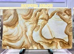 Lujosa losa de mármol <span class=keywords><strong>Flamenco</strong></span> amarillo dorado de Brasil para encimera de tocador, losa de mármol <span class=keywords><strong>Flamingo</strong></span>, losa de cuarcita Palomino beige arena. - Product Image 2