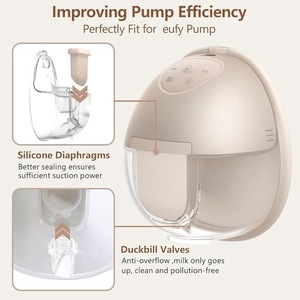 Diaframmi in Silicone Senza BPA Compatibili con Maternità per Tiralatte Indossabile Eufy S1/S1 Pro/E10/E20, Ricambio per Parti di Pompa Eufy - Product Image 3