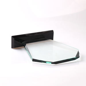 Premios de cristal de jade transparente, trofeo de cristal blanco con base de cristal negro - Product Image 3