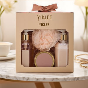 Kunden spezifisches Logo Körperpflege produkte Verpackungs box Körperpeeling-Set Papier boxen <span class=keywords><strong>Massage</strong></span> kamm Bad Set Verpackungs box - Product Image 5