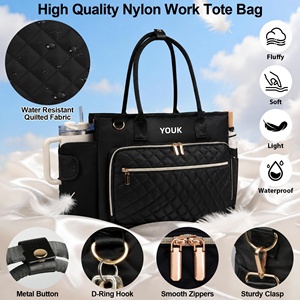 YOUK Double Compartment Insulated Lunch Bag Durable Leakproof Portable Thermal PEVA Tote Bag for Work Office Picnic Outdoor - Product Image 5