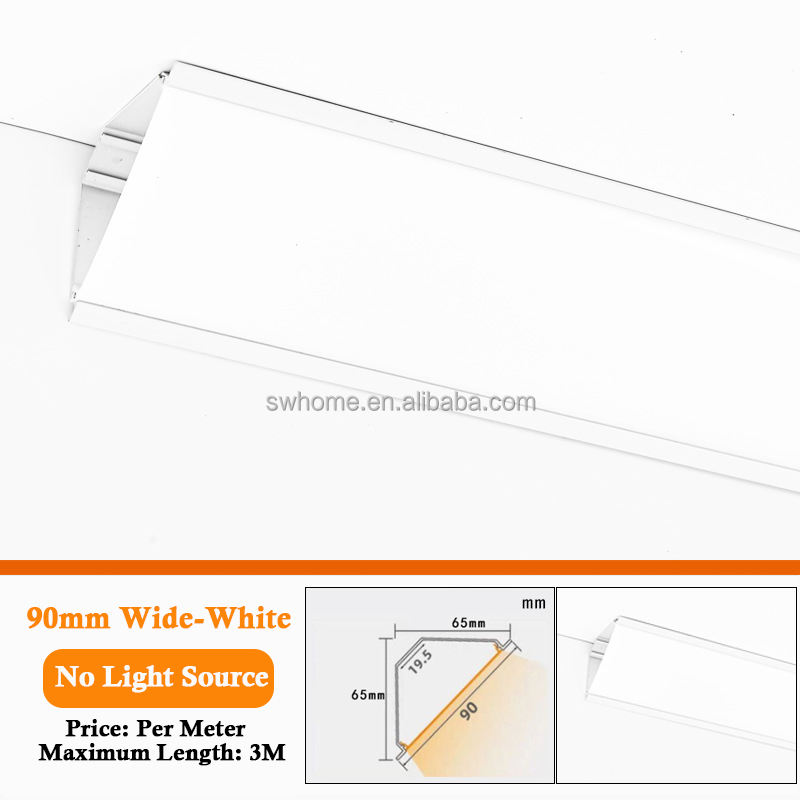 Blanc, 90 mm de large (source lumineuse non comprise)