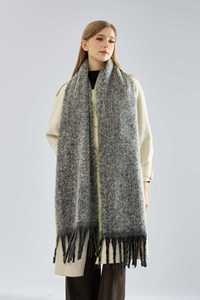 Bán buôn New màu sắc tương phản ấm khăn choàng, ngoài trời tua khăn cho Phụ nữ mùa đông dày Windproof dài khăn - Product Image 3