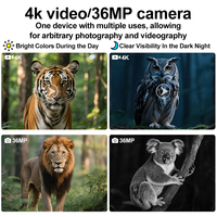 Caméra de chasse 4K à vision nocturne 250-350M avec zoom numérique 8X haute résolution, 7 niveaux de luminosité, prix direct usine
