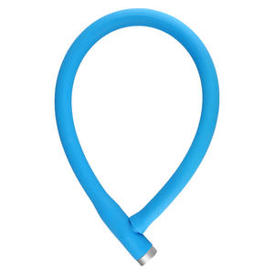 Candado de cable de acero y silicona de 120 cm, duradero, antirrobo, para bicicleta, motocicleta y puerta. - Product Image 2