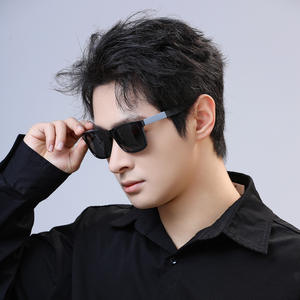 Lunettes de soleil polarisées Dilisha pour hommes, monture noire en PC, verres TAC, protection UV400, type 3, pare-soleil - Product Image 4