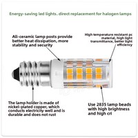 Ampoule LED E12 transfrontalière best-seller, ampoule LED E17 Corn, ampoule G9 mini à économie d'énergie pour lustre résidentiel, ampoule BA15D E11
