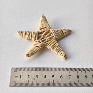 Large Rattan Five-pointed Star <strong>Macrame</strong> Wall Decoration Bird Chew Toy Handmade Natural <strong>Materials</strong> Contemporary Design Anniversary - Product Image 2