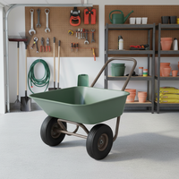 Carretilla de Jardín Profesional de Metal, Carro de Construcción con Capacidad de Carga de 80 kg, Personalizable OEM