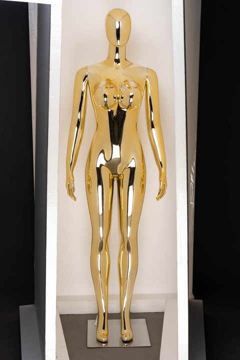 Fat Female Mannequin - Plus Size Full Body modle | Electroplated Gold Silver Curvy Mannequin for Sale