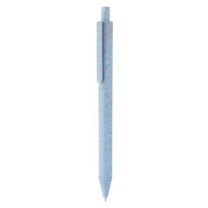 Stylo bille rétractable en paille de blé écologique avec logo personnalisé, stylos à action par clic pour les cadeaux promotionnels lors des salons professionnels - Product Image 4