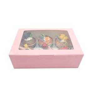 Luxury 2 4 6 7 Eclair Cakesicle Sweets Food Bakery Cake Packaging Box With Clear Window