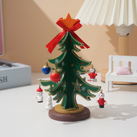 Decoraciones para Árboles de Navidad, Adorno Ecológico y Moderno de Madera para la Mesa, Centro de Mesa con Forma de Árbol de Navidad