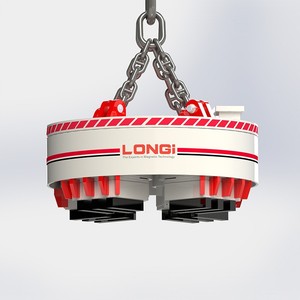 鉄骨工場における超高温スクラップスチールスラグ輸送および持ち上げ用電磁石リフター - Product Image 1