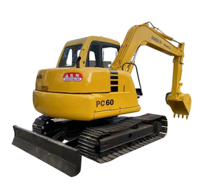 Excavadora de orugas Komatsu PC60 usada de alta calidad, buenas condiciones para trabajos de construcción, bomba de motor de Motor esencial a la venta - Product Image 1
