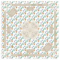 Tapis de Mahjong Floral Botanique de Luxe en Gros, 31,5 Pouces, Pliable, Imperméable, Antidérapant, en Néoprène, Tapis de Jeu de Table, Personnalisable OEM