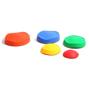 Rainbow balance stepping stone kids crossing river balance game exercise coordination stepping stones toy