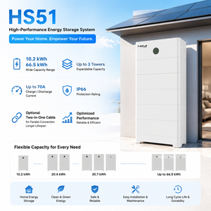 Système de stockage d'énergie solaire domestique modulaire <span class=keywords><strong>Solax</strong></span> Triple Energy HS51 5,1 kWh-66,5 kWh, batterie LiFePO4 empilable, IP66 - Product Image 1