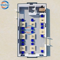 WinFair Tunisie – Nouvelle Maison Conteneur Préfabriquée Extensible Économique 40 pieds pour MOQ 1 unité / Bureau de Jardin / Studio de Jardin / Studio à Domicile