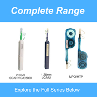 Kit d'outils pour fibre optique ZIFONIC 2,5 mm/1,25 mm pour connecteurs FTTH 5G UPC, câble de raccordement, stylo de nettoyage professionnel, garantie de 13 mois