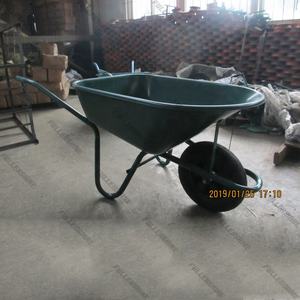 GS/TUV jardín europeo carretilla de rueda WB7864 verde con bandeja de PVC 120L - Product Image 5