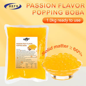 Commercio all'ingrosso della fabbrica 1kg frutto della passione Popping Boba bolla ingredienti del tè per la catena di negozi di bevande - Product Image 2