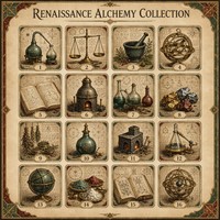 Carte de collection personnalisée en métal, série Renaissance Alchemy, gravée en 3D, plaquée or, luxe, souvenir, cadeau, vente en gros