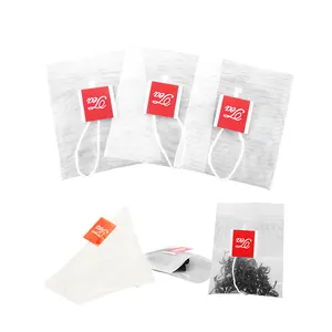 Wholesale Tea Supplier Custom Biodegradable Corn Fiber Pla Material Filter Empty Pyramid Herbal Tea Bags Packaging