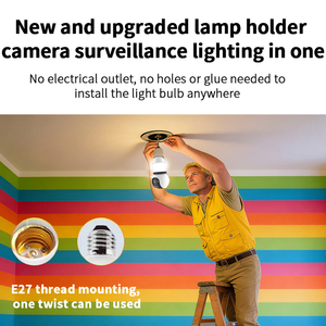 Caméra de surveillance de sécurité intelligente sans fil WiFi intérieure 360° Tuya <span class=keywords><strong>Ampoule</strong></span> - Product Image 6