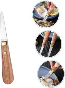 Ouvre-huîtres personnalisé avec logo, écologique, compatible lave-vaisselle, manche en bois, acier inoxydable, outil à fruits de mer, ouvre-coquilles Saint-Jacques - Product Image 5
