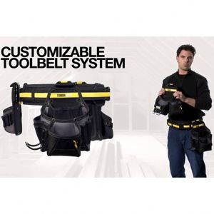 Ceinture porte-outils robuste BSCI pour charpentier, pochette de rangement, conception personnalisée pour équipe professionnelle, bretelles réglables - Product Image 6