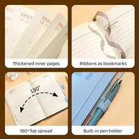 Carnet de notes A5 personnalisé avec logo, agenda 2027, journal quotidien, fournitures de papeterie promotionnelles