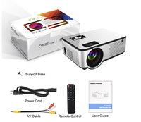 Projecteur multimédia portable C9 HD, projecteur vidéo intelligent, projecteur mobile sans fil, projecteur de cinéma maison