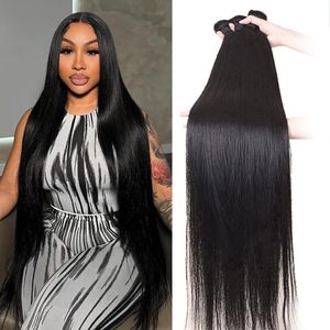 <span class=keywords><strong>Extensiones</strong></span> <span class=keywords><strong>de</strong></span> <span class=keywords><strong>Cabello</strong></span> Humano Liso 15A, 100% <span class=keywords><strong>Cabello</strong></span> Virgen Sin Procesar, Color Negro <span class=keywords><strong>Natural</strong></span>, Trama Rápida, Aspecto Suave y Voluminoso, Uso Diario - Product Image 1