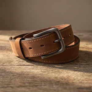 Ceinture décontractée pour filles en cuir de vache véritable de haute qualité, motif floral écologique, longueur personnalisable, boucle carrée en acier à transfert thermique - Product Image 1