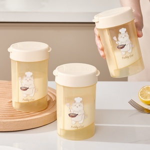 Custom Logo/Color <b>Spice</b> Containers Seasoning Storage Plastic <b>Jars</b> Separate Storage Space Inside the <b>Jar</b> With Lid - Product Image 6