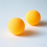 Balles de ping-pong en plastique personnalisables de haute qualité, 40 mm, blanches et jaunes, adaptées à tous.