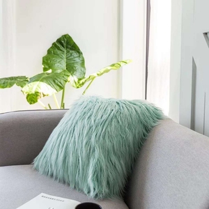 Decorative Luxury Series Plush Throw Pillow Case Mongolian <strong>Faux</strong> <strong>Fur</strong> Sofa <strong>Cushion</strong> <strong>Cover</strong> - Product Image 5