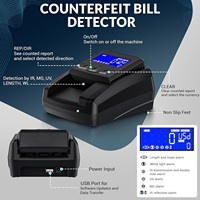 Détecteur de billets contrefaits portable modèle 318, vérificateur de billets contrefaits USD EURO, détection de billets de banque